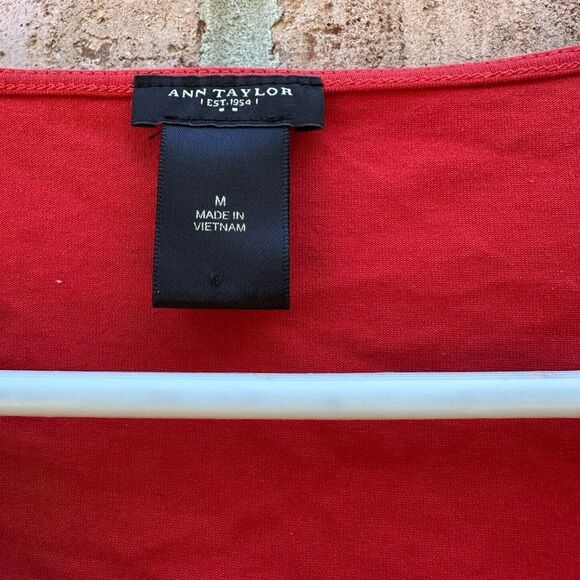 Elegant Red Wrap Top - Picture 2 of 5